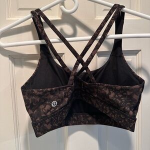 Lululemon brown and black sports bra size 8